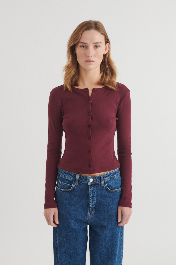 Basic Apparel Arense Cardigan Cardigans 475 Port Royale